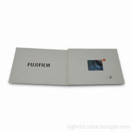 178 x 127 x 6mm Recordable Video Greeting Card with Camera, 3.5-inch LCD and Up to 16GB Capacity